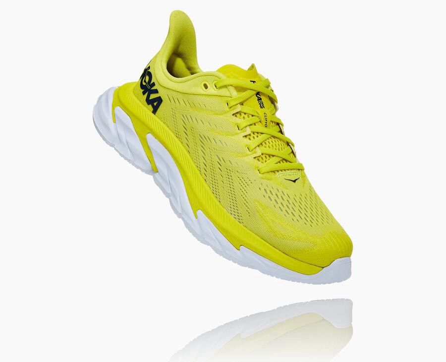 Hoka One One Clifton Edge - Women's Running Shoes - Fluorescence - UK 586GKVCXO